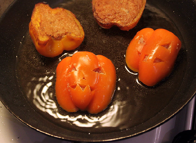 Bell Pepper step 4: Fry